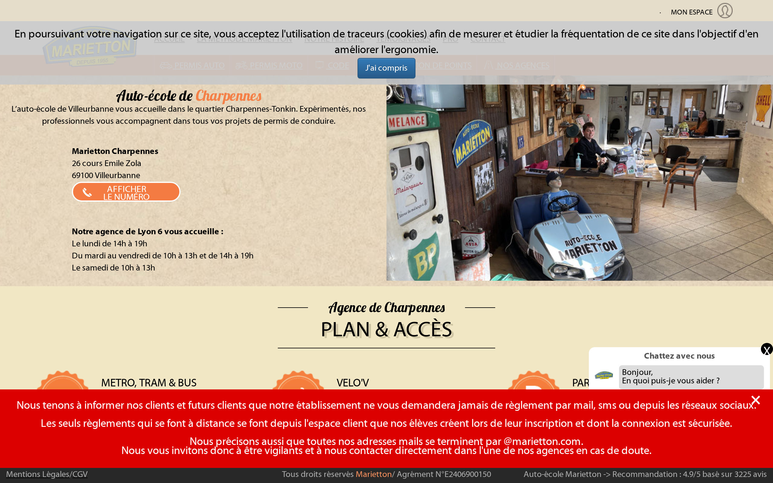 Aperçu du site Marietton