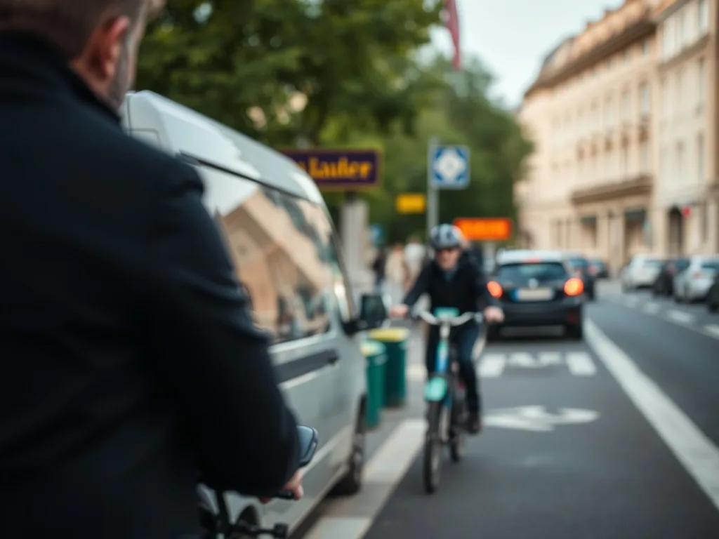 Dossier ouvert sur un bureau d'avocat à Lyon, avec des photos d'accident, un constat amiable et un rapport médical.