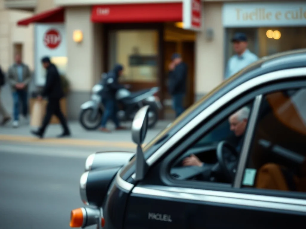 Lit-auto homologué pour nourrisson, installé en position allongée transversale sur la banquette arrière d'une voiture, fixé