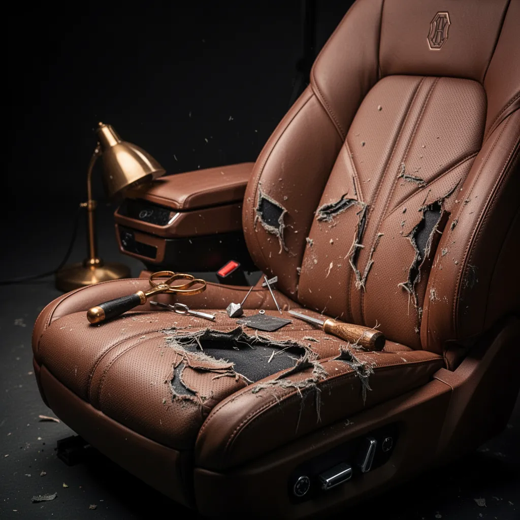 Réparer un siège cuir de voiture déchiré : méthodes, coûts et pièges à éviter